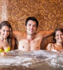 With our father in the spa
